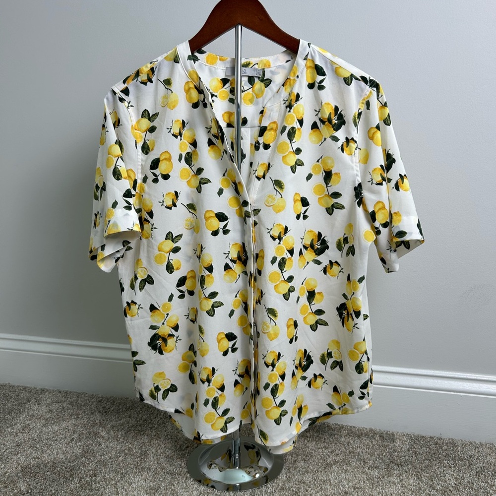Lemon Print Men's Shirt